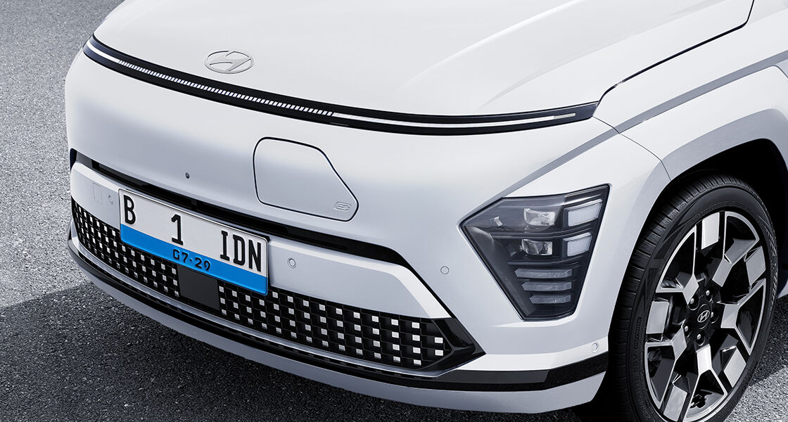 The all-new KONA Electric White