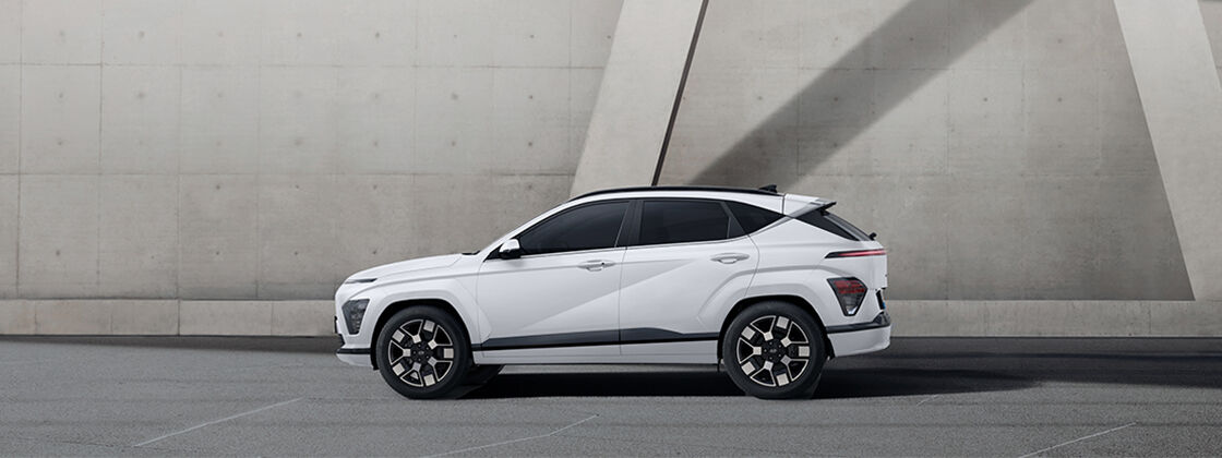 Desain futuristik dan dinamis. The all-new KONA Electric