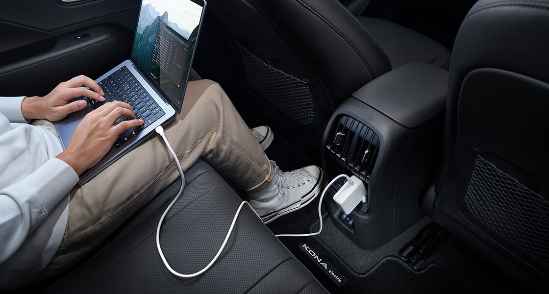 Indoor V2L The all-new KONA Electric