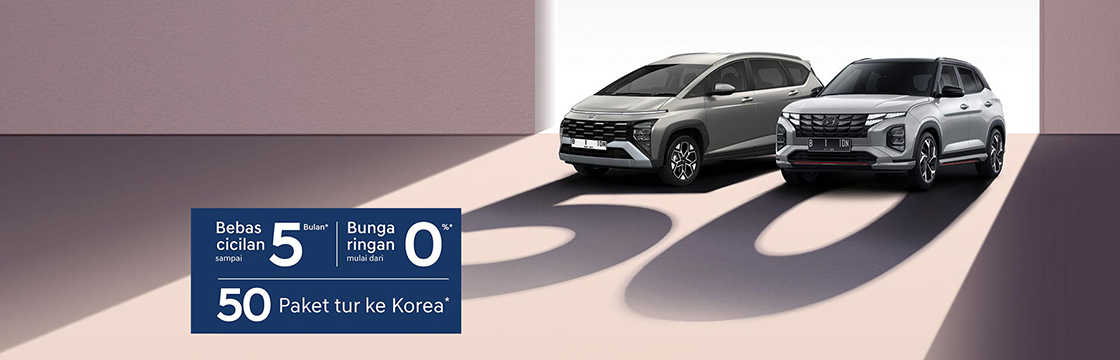 Hyundai tanggung cicilanmu sampai 5 bulan.*