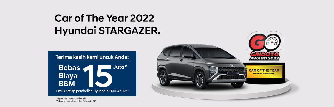 Car of The Year 2022 Hyundai STARGAZER.