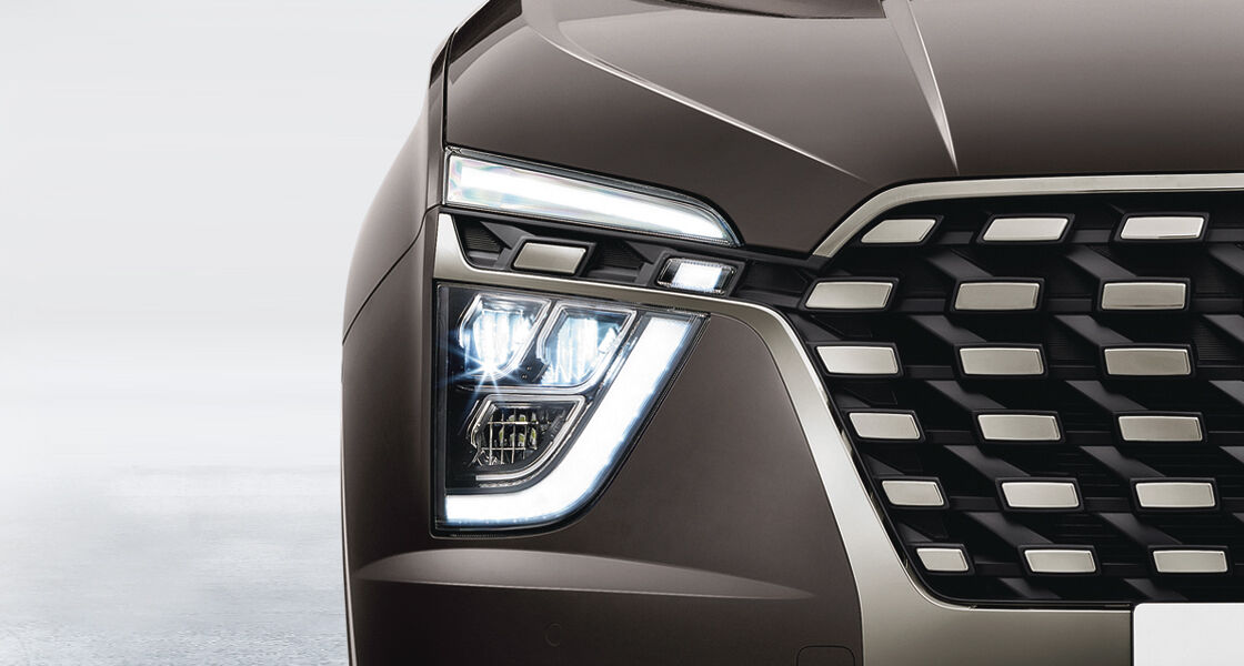 Trio beam LED headlamps