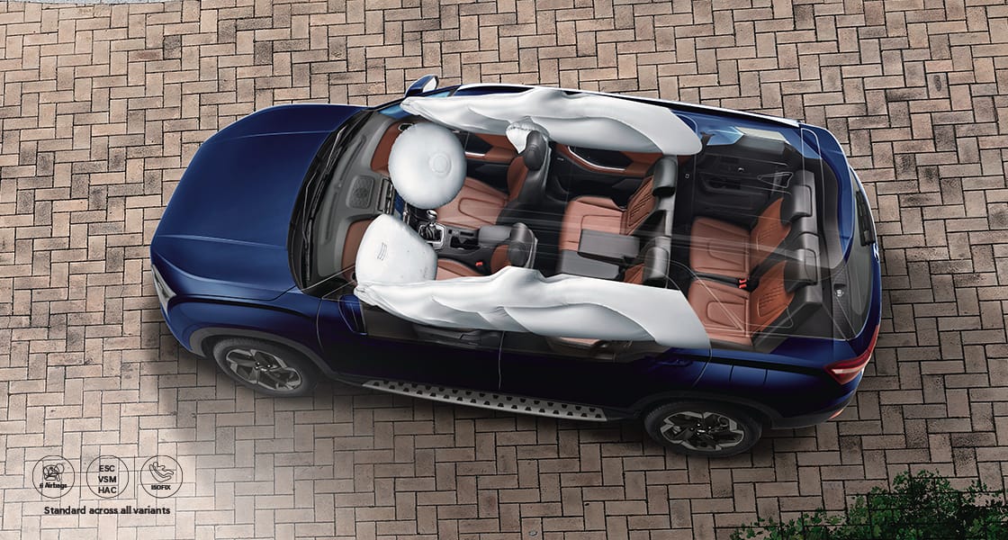 Hyundai Alcazar Car Safety Feature - Stay Secure in Car | Hyundai India