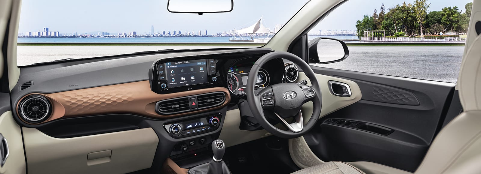 Aura Interior Stylish New Sedan Hyundai India