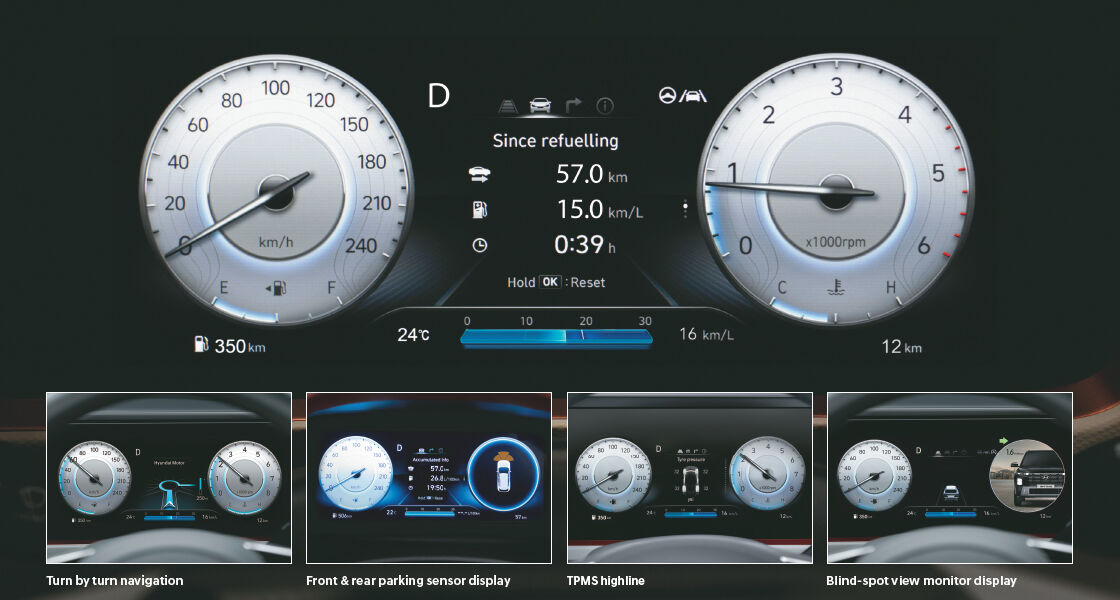 New Creta digital cluster