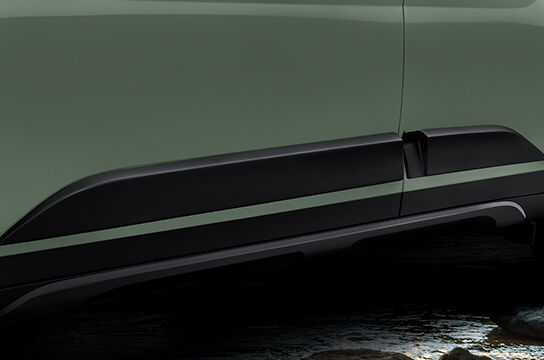 Black gloss front rear skid plate