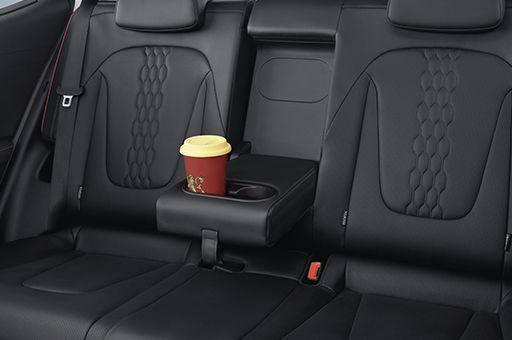  Rear Center Armrest with Cupholders