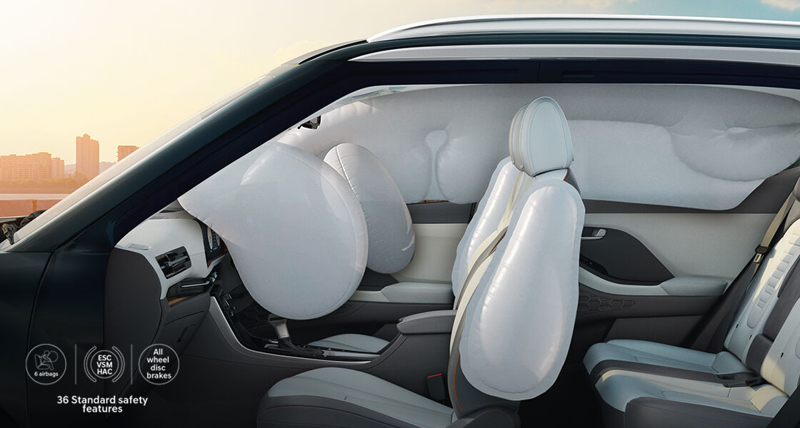 New creta six airbags