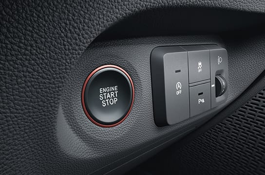smart key with push button start and motion sensor