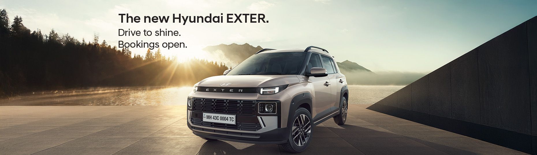 exter booking open banner