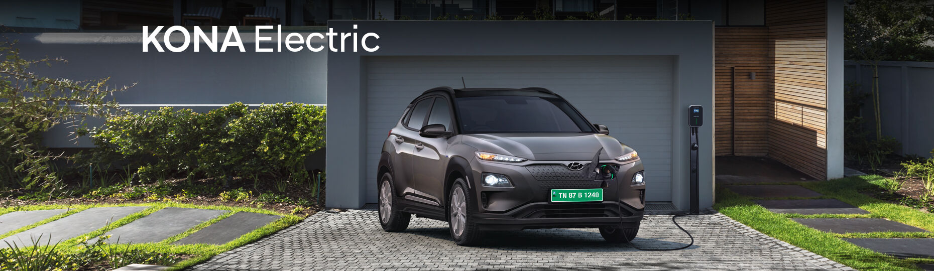 Hyundai Kona electric charging at home