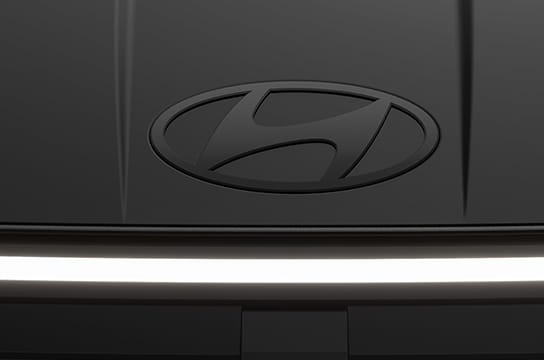 matte black hyundai logo