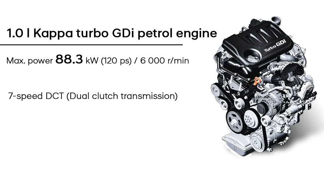 1.0 l Kappa Turbo GDi Petrol Engine