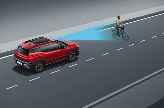Hyundai Bayon forward collision-avoidance assist for cyclists