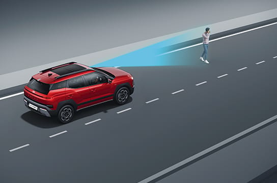 Hyundai Bayon forward collision-avoidance assist for pedestrians