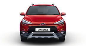 Panoramic view of front side interior from the back passenger's viewpoint