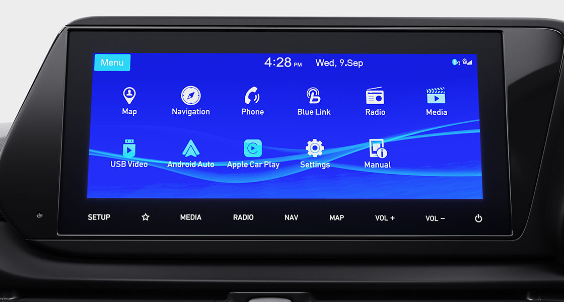 26.03 cm (10.25") HD touchscreen infotainment & navigation system