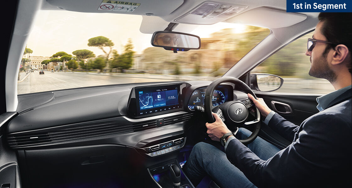 Sound waves around white Elantra