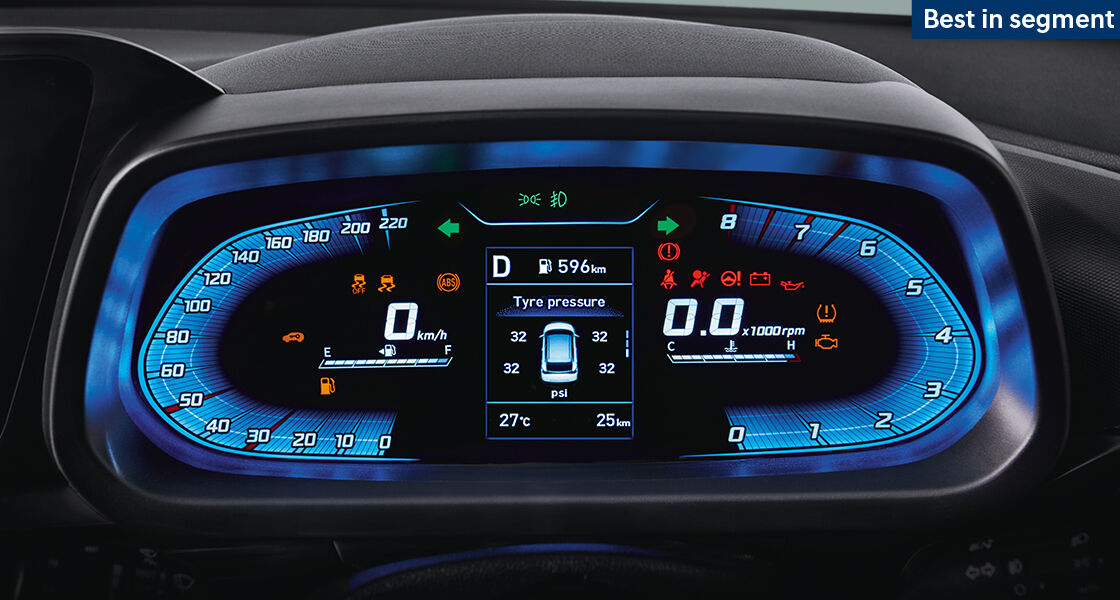 Top view of white Elantra parking with assist system