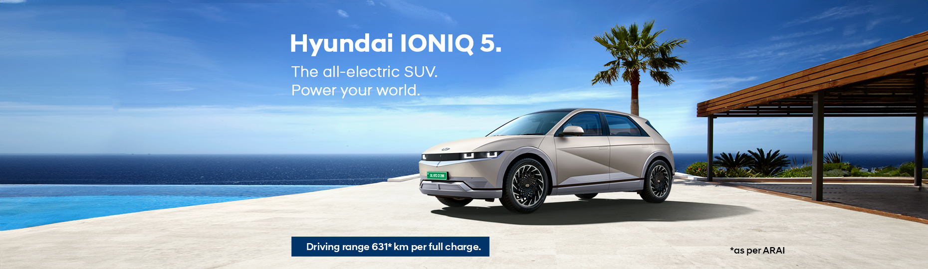 IONIQ 5 on beach