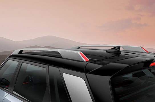 Bridge type roof rails