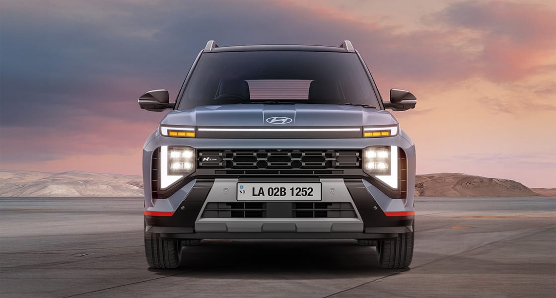 Front side of Hyundai Venue N Line Car