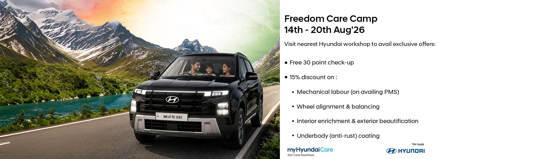 Summer winter and monsoon car care camps