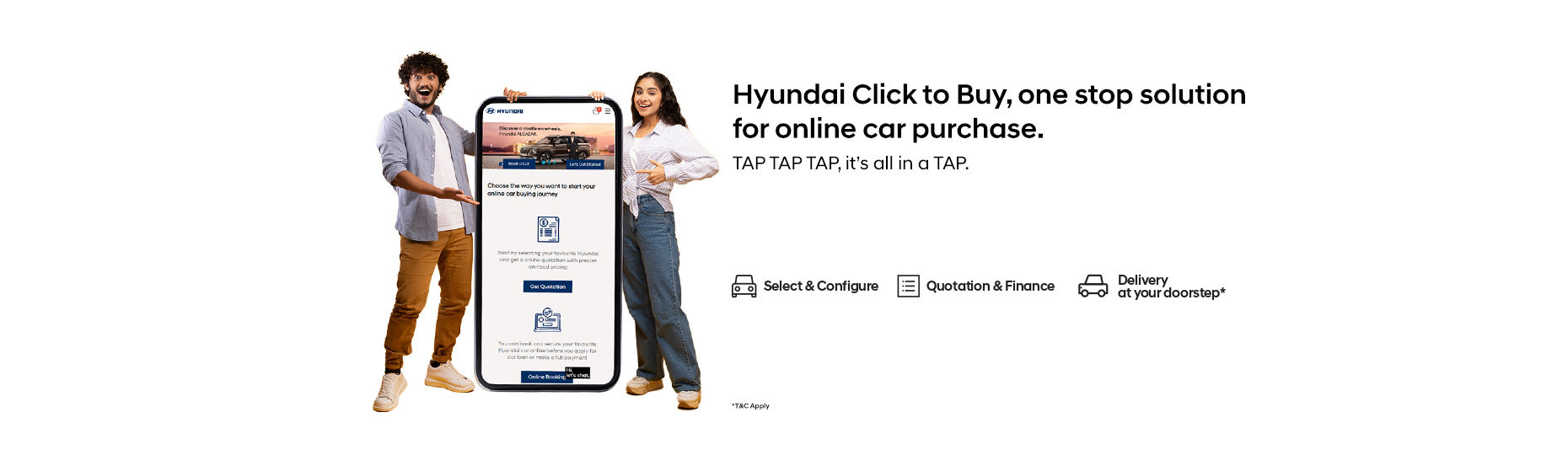 Hyundai Click to buy for online booking