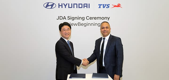 Hyundai Motor and TVS Motor Formalize Partnership to Drive Electric Three-Wheeler Commercialization in India