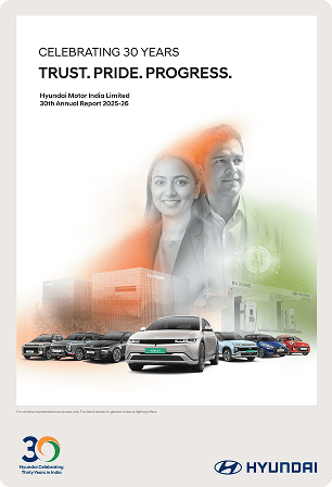 Cover of the Hyundai Motor India Limited 30th Annual Report 2025-26