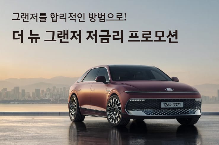 더 뉴 그랜저 저금리 프로모션
