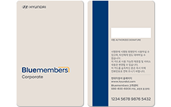 블루멤버스 카드(법인 비신용 카드) 이미지