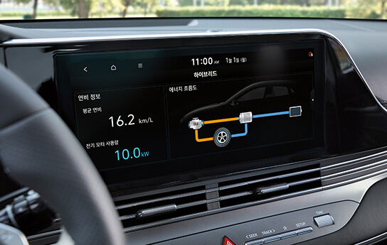 GRANDEUR Hybrid 12.3-inch infortainment system
