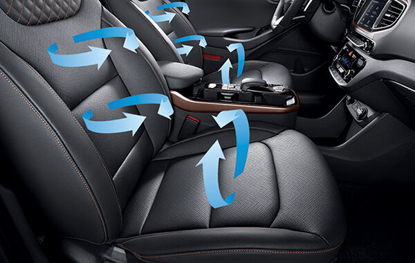 Ventilated front seats