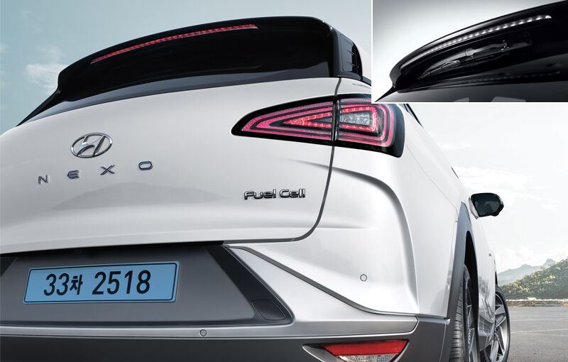 Hidden rear wiper, LED rear combination lamps