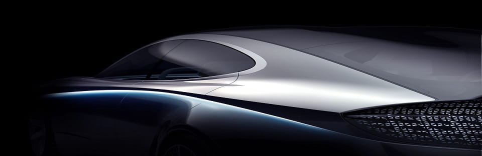 Closer view of the side of a Hyundai car.