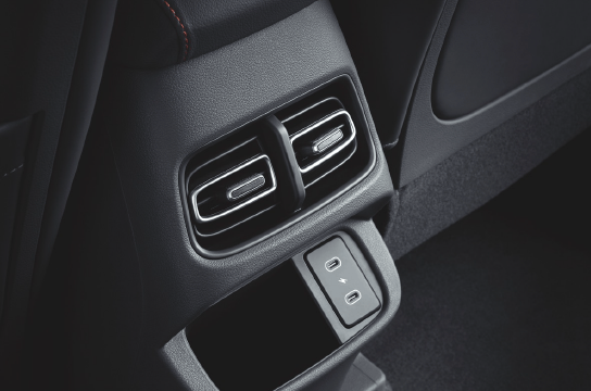 Bouches d'aération arrière