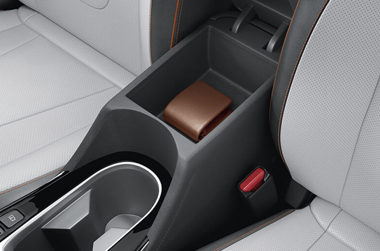 Accoudoir de console avant avec rangement