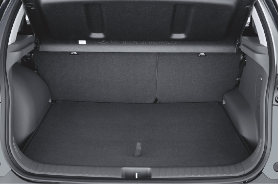 Grand espace de coffre