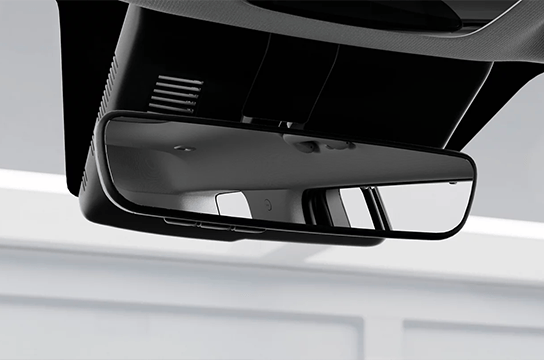 Rétroviseur central numérique.