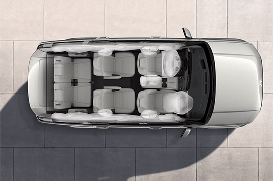 Dix airbags pour une sécurité haut de gamme.