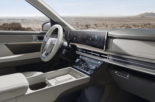 Écran panoramique incurvé.