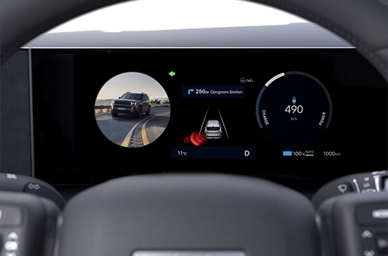 Moniteur de vision de l'angle mort (BVM).