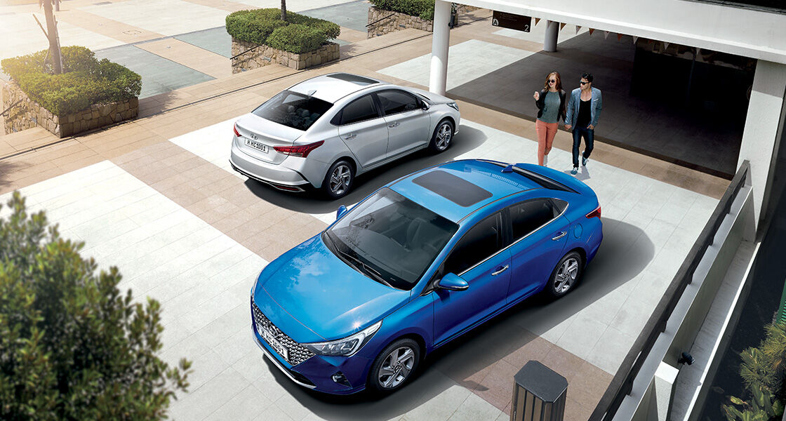 Vue extérieure de la nouvelle Hyundai Accent - Hyundai Maroc