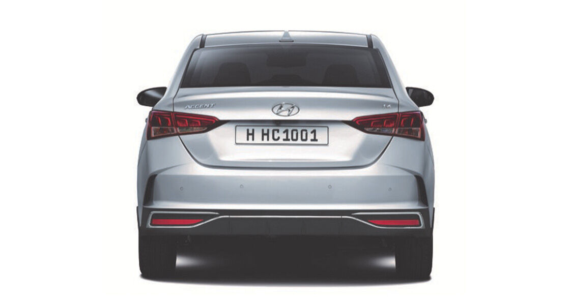 Vue arrière Hyundai Accent 2021