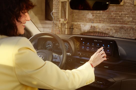 Cockpit digital et high-tech.