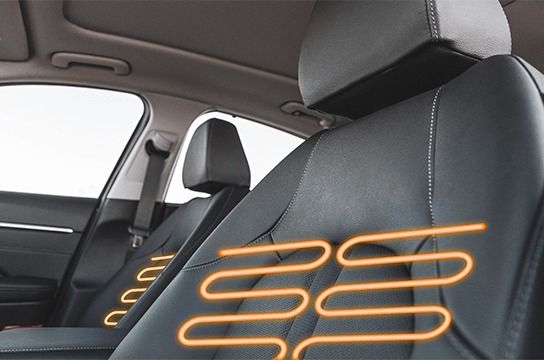 Siège avant chauffant