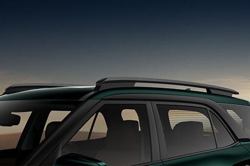 creta grand Bridge type roof rails