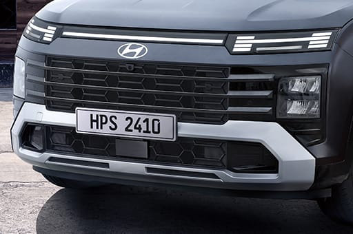 creta grand Dark chrome radiator grille