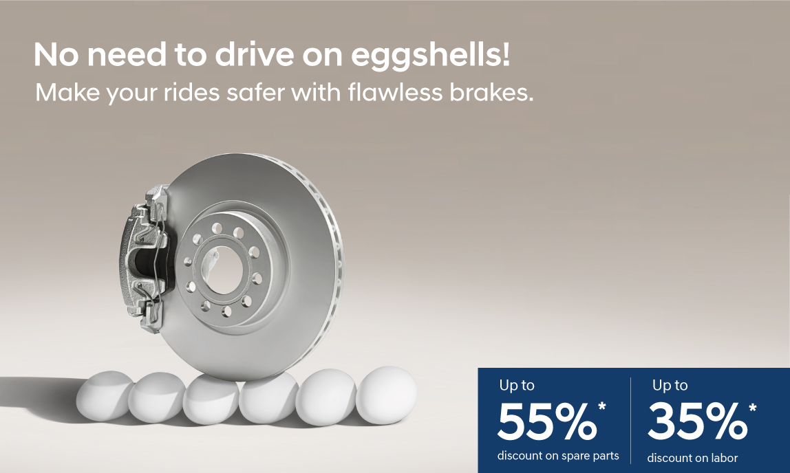 No need to drive on eggshells! Make your rides safer with flawless brakes.
